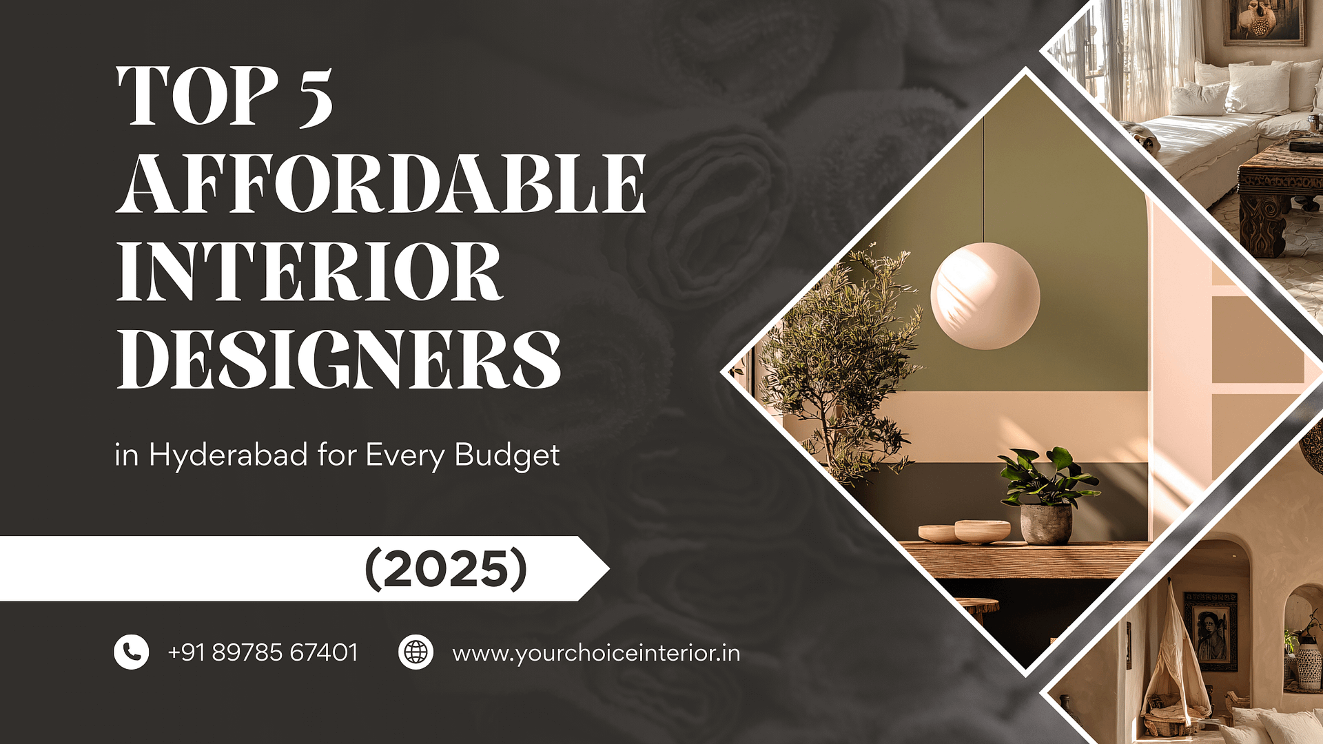 Top 5 Affordable Interior Designers in Hyderabad for Every Budget (2025)