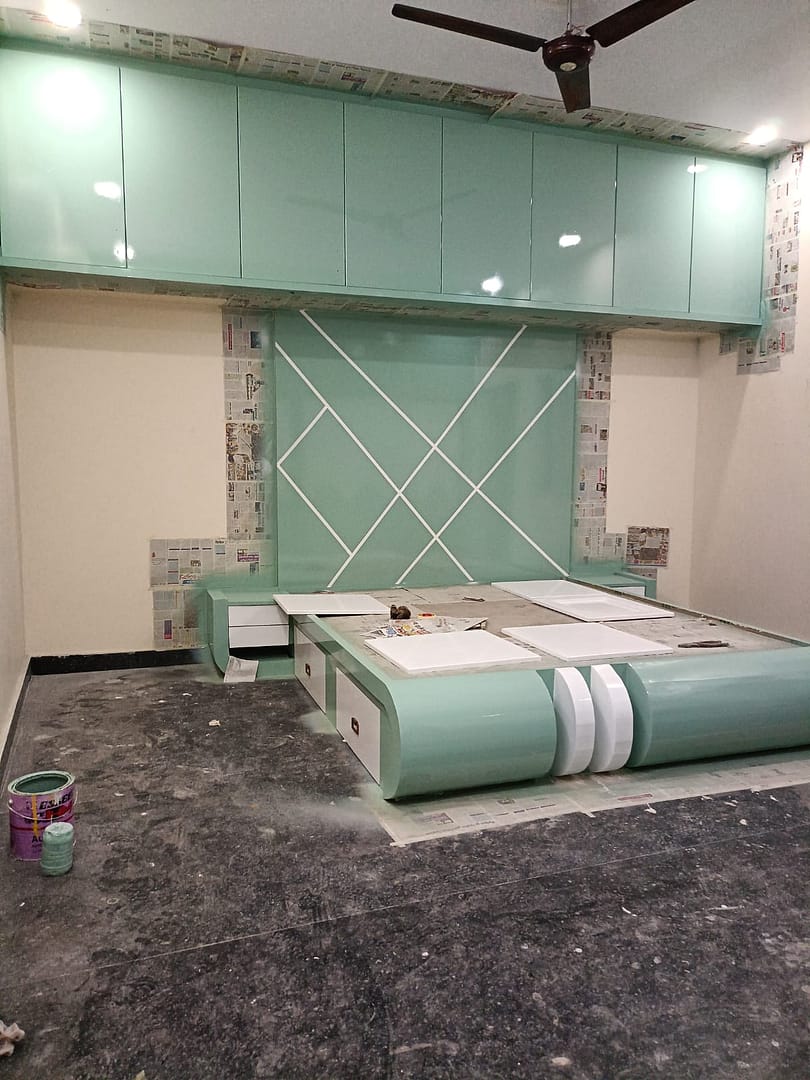 PVC and WPC cupboards installation by YourChoice Interiors